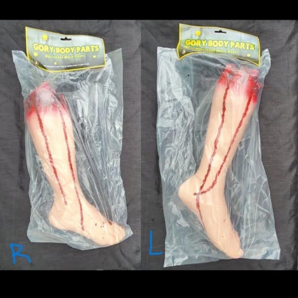 Severed Leg Props - Morris Costumes - New in Package